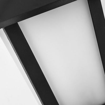 Lampe d'applique murale de patio à 1 lumière à colonne géométrique imperméable d'extérieur moderne 