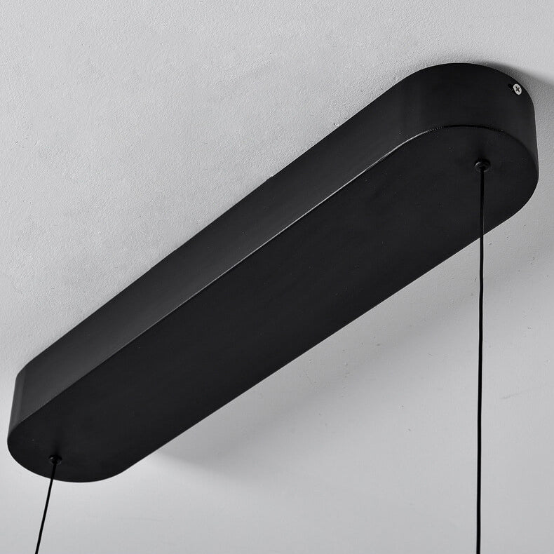 Nordische minimalistische lange Streifen Insel Licht LED hebbare Kronleuchter 