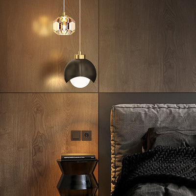 Style européen lumière luxe fer laiton LED île lumière lustre 