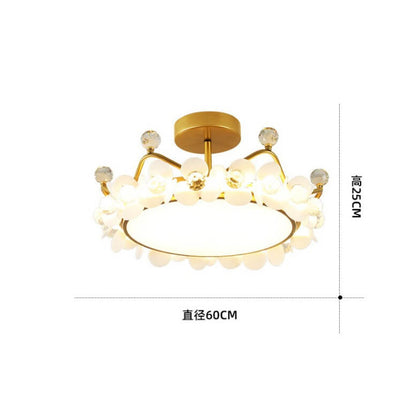 Modern Light Luxury Crown Children LED Flush Mount Ceiling Light