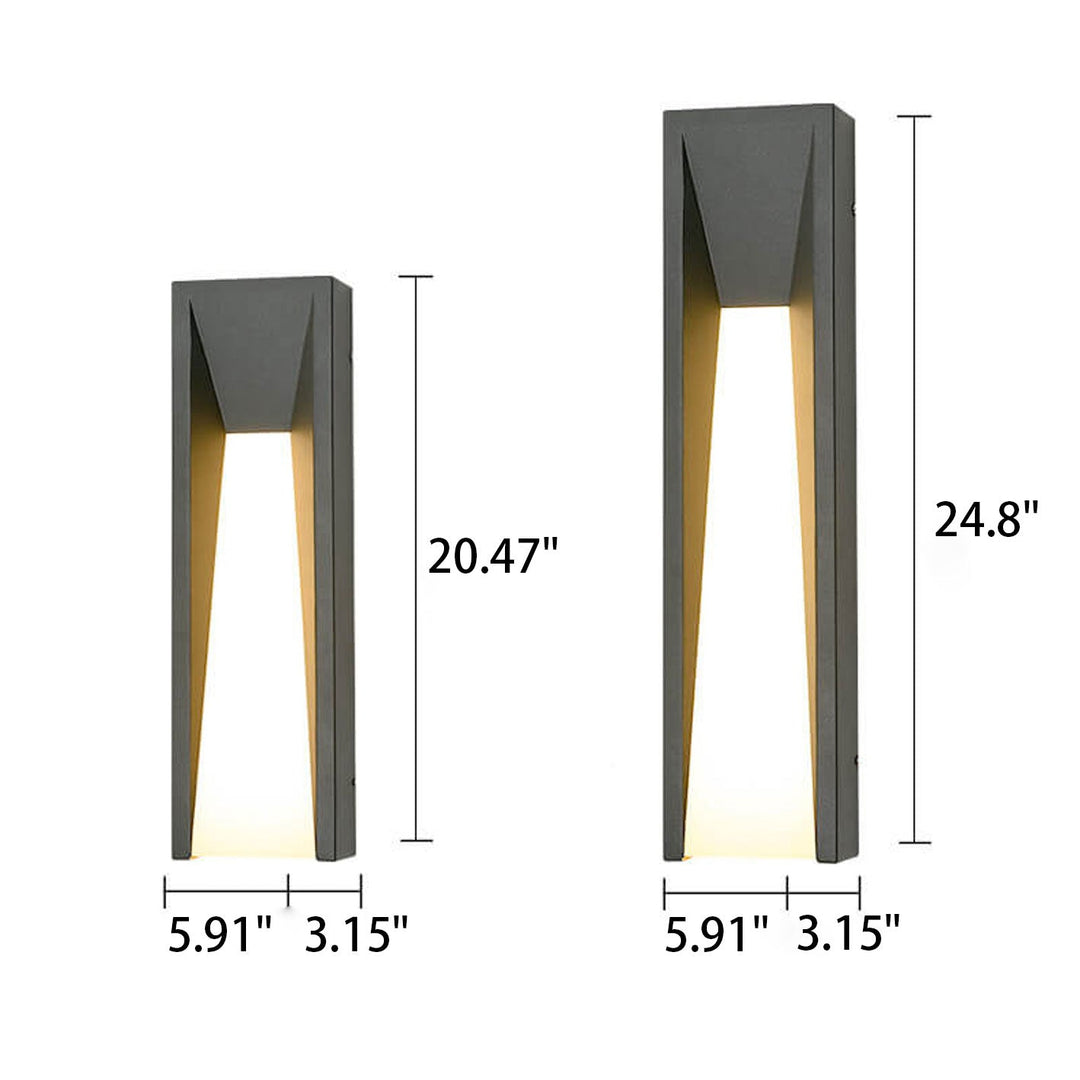 Waterproof Simple Strip Design LED Outdoor Wall Sconce Lamp