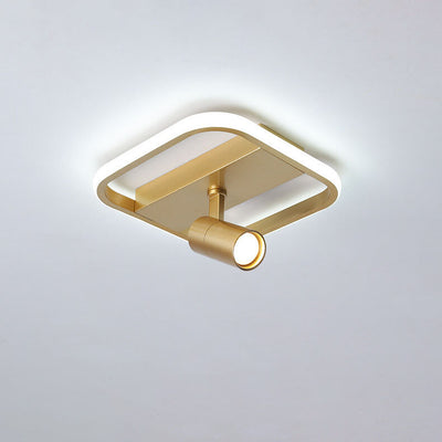 Modern Minimalist Rotating LED Flush Mount Ceiling Light