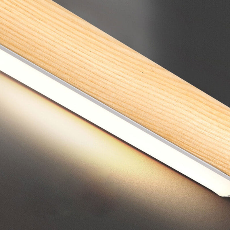 Modern Simple Log Long Strip Island Light LED Chandelier
