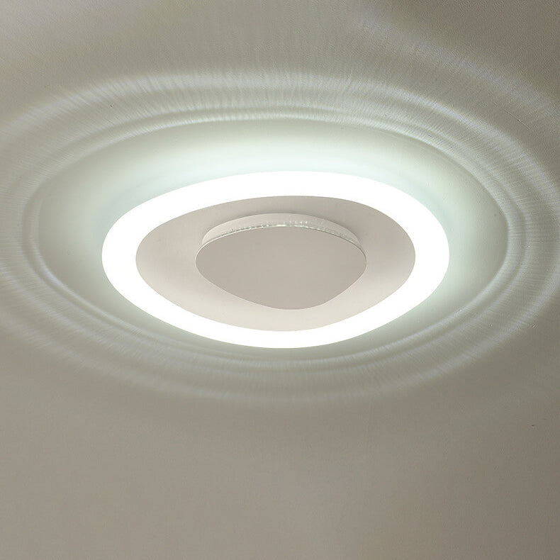 Nordic Minimalist Triangle Geometry Acrylic LED Flush Mount Ceiling Light