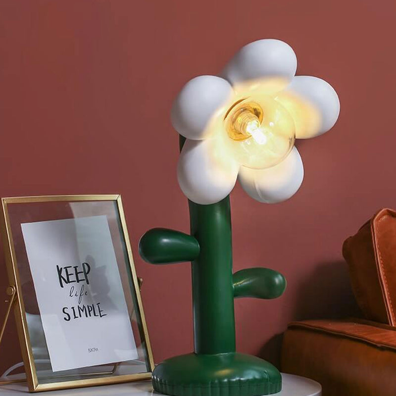 Nordic Creative Floral Greenery 1-Light Table Lamp