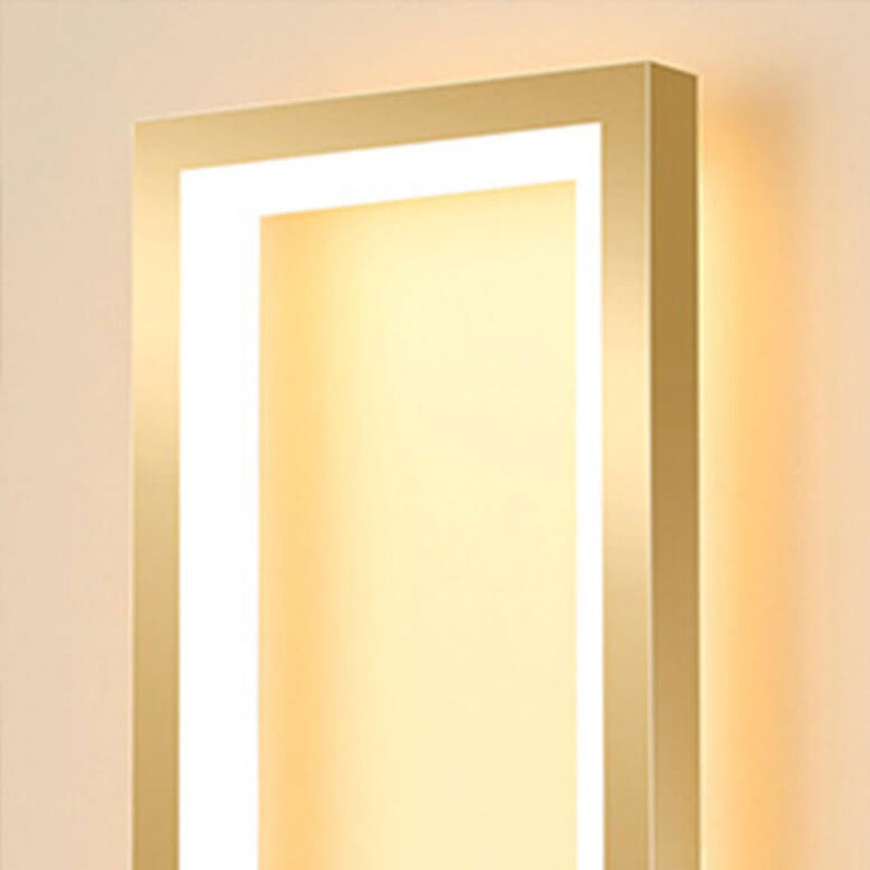 Creative Light Luxury Rectangular Hollow Ring Design LED Wall Sconce Lamp