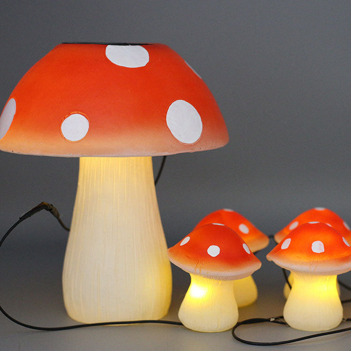 Moderne kreative bunte Pilz-Solar-Outdoor-wasserdichte LED-Gartenlichterkette 