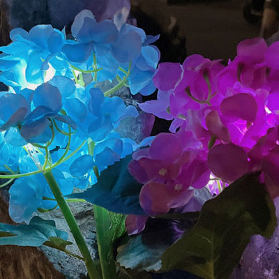 Moderne Hydrangea-Kugel-Solar-Rasen-LED-Garten-Boden-Einsatz-Landschaftslicht im Freien 