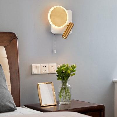 Modern Light Luxury Square Round Spotlight LED Wall Sconce Lamp