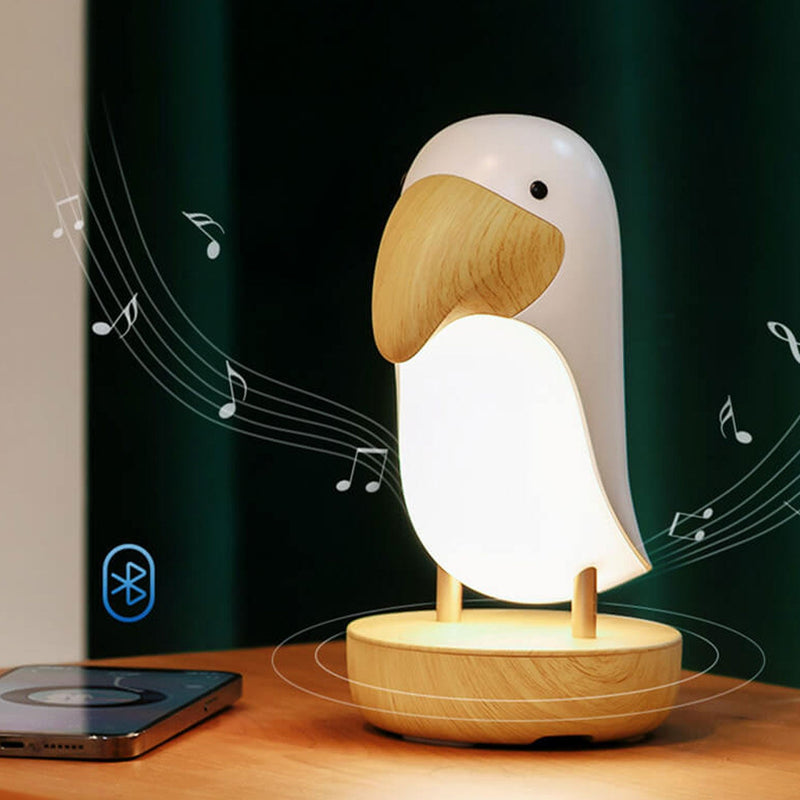 Creative Bird USB Rechargeable Bluetooth Night Light Table Lamp