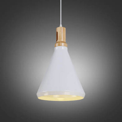 Nordic Simple Solid Aluminum Geometry Tapered 1-Light Pendant Light