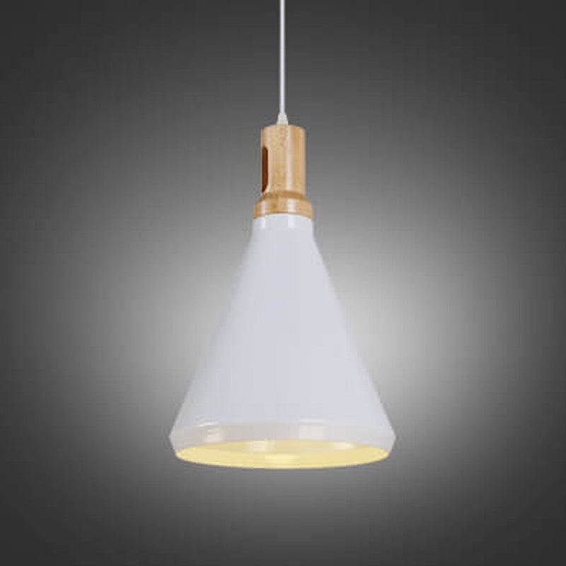 Nordic Simple Solid Aluminum Geometry Tapered 1-Light Pendant Light