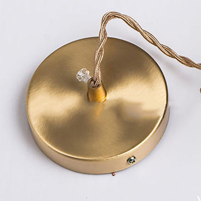 Vintage Creative Shell Round 1-Light Pendant Light