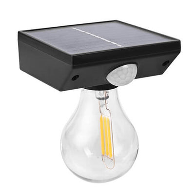 Modern Solar Tungsten Bulb Outdoor Waterproof Body Sensor Garden Wall Sconce Lamp