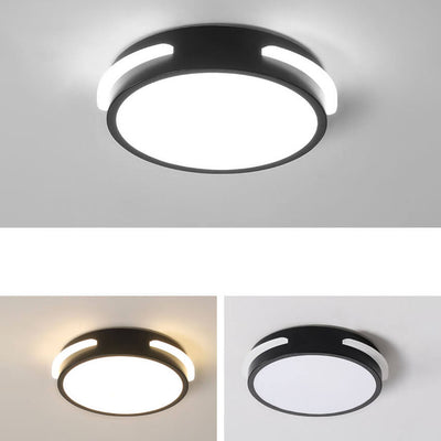 Modern Simple Square Round Side Lighted Acrylic LED Flush Mount Ceiling Light