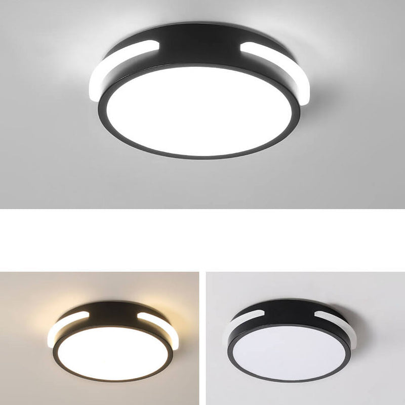 Modern Simple Square Round Side Lighted Acrylic LED Flush Mount Ceiling Light