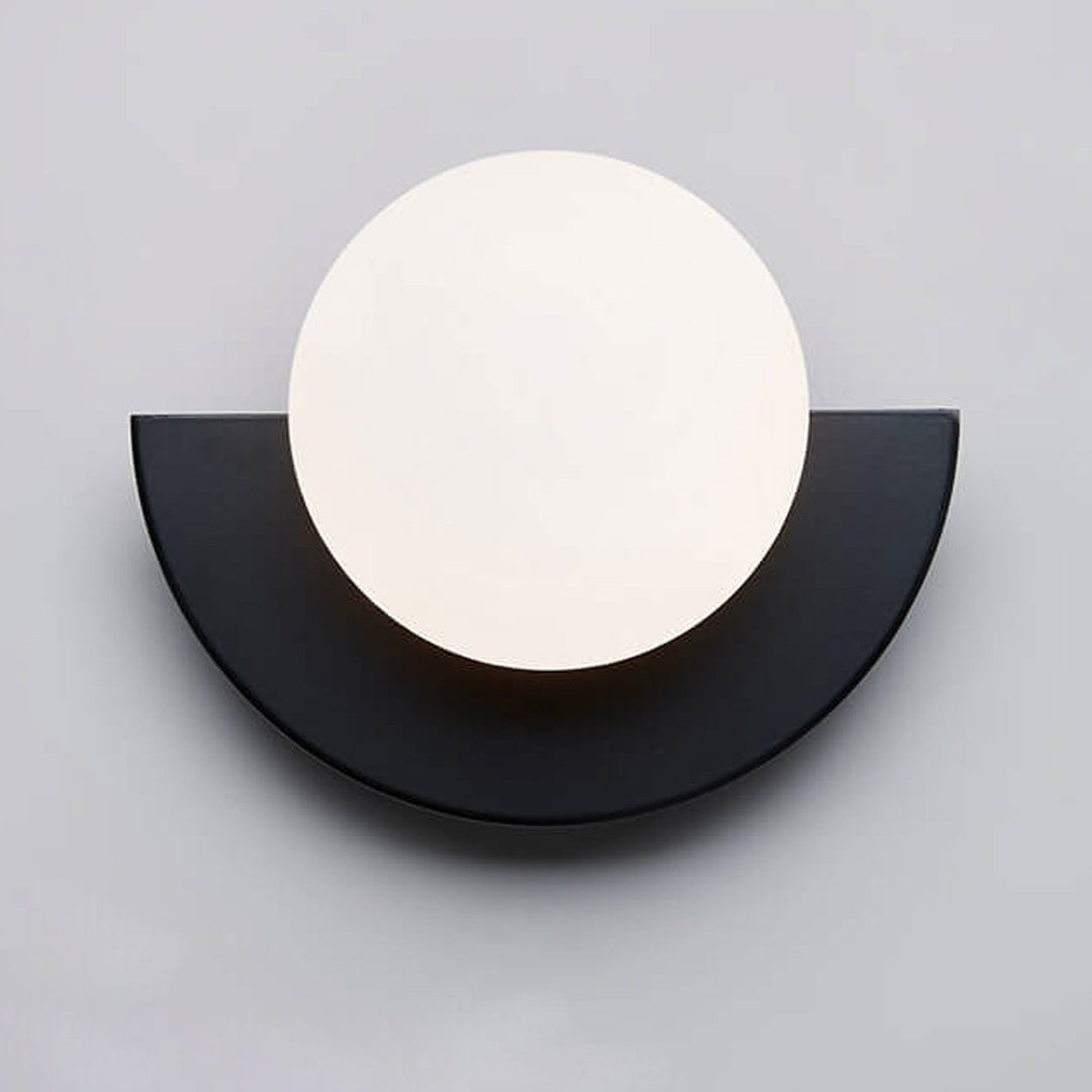 Moderne minimalistische Glas-Kugelförmige bunte Halbkreis-Design 1-Licht Wandleuchte 