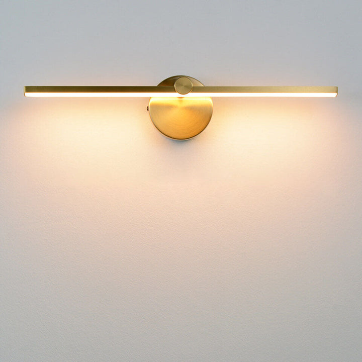 Nordic Minimalist Aluminum Long Bar Switch LED Mirror Wall Sconce Lamp