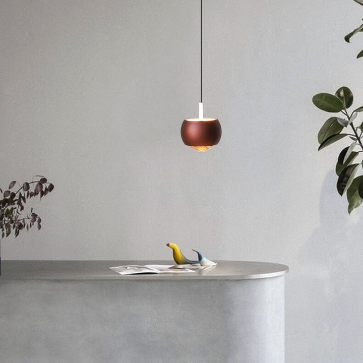 Lustre LED Rond Luxueux Nordic Light avec Hauteur Réglable 