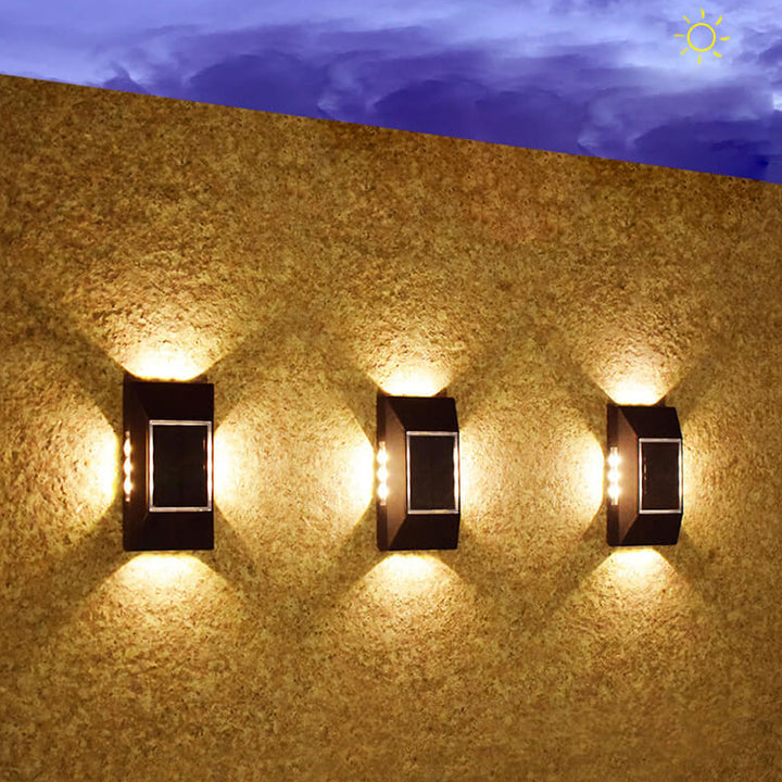 Lampe murale à LED solaire pour éclairage extérieur de jardin 