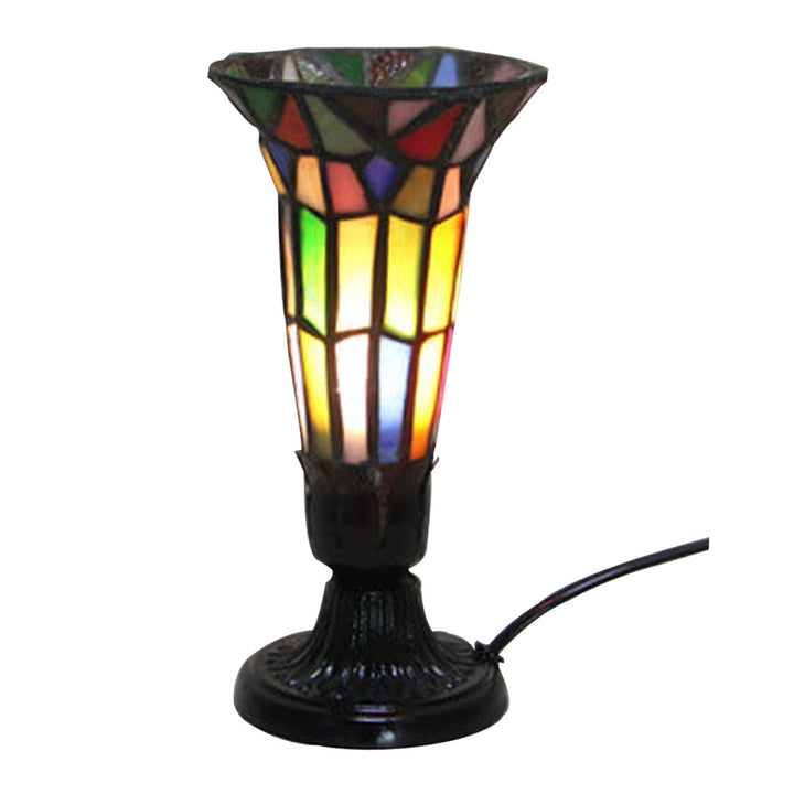 Retro Tiffany Creative Flower Design 1-Light Table Lamp