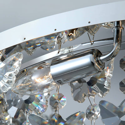 Modern Crystal Pendant Nordic Light Luxury 6/8/12-Light Flush Mount Light