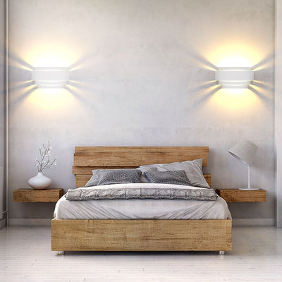 European Minimalist Solid Color Half-circle Iron LED Wall Sconce Lamp