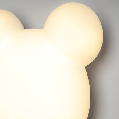 Cartoon Minimalist Bear Shape LED Wall Sconce Lamp