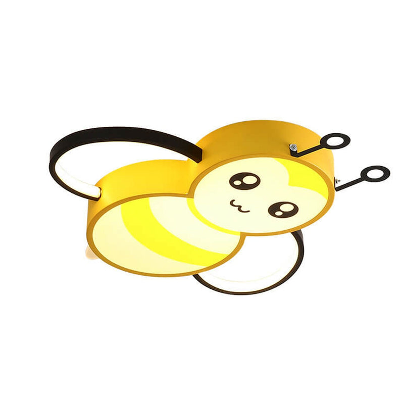 Nordic Childlike Cartoon Bee Design LED Flush Mount Light