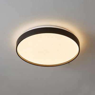 Minimalist Creative Star Empty Circular LED Iron Flush Mount Ceiling Light