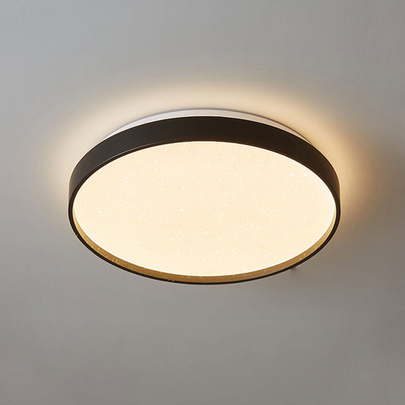 Minimalist Creative Star Empty Circular LED Iron Flush Mount Ceiling Light
