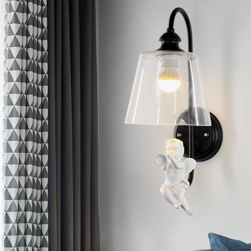 Nordic Simple Bird/Angel Design 1-Light Wall Sconce Lamp