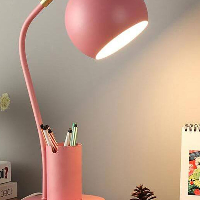 Lampe de table 1 lumière avec barillet de stylo pour étudiant en couleur unie simple 