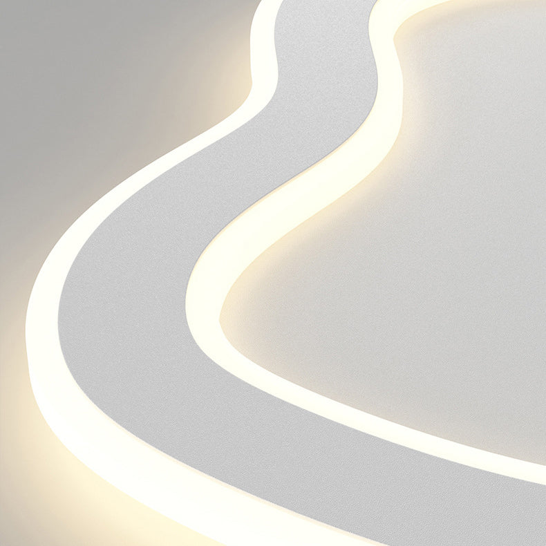 Lampe murale LED en forme créative moderne en fer et acrylique 