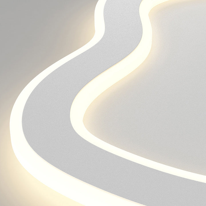 Lampe murale LED en forme créative moderne en fer et acrylique 