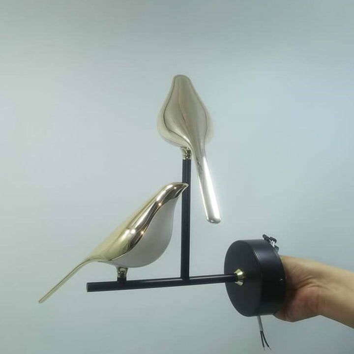 Nordische minimalistische Elster-Vogel-LED-Tischlampe 