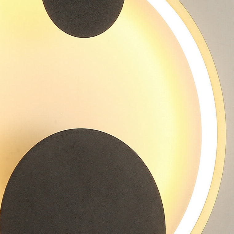 Modern Minimalist Oval Round Ring LED Wall Sconce Lamp