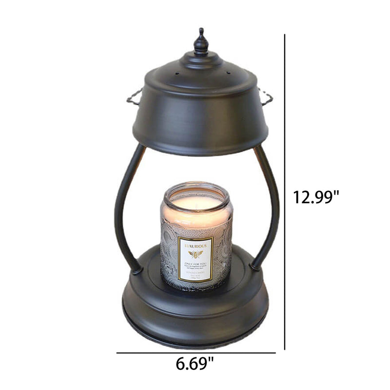 Retro Light Luxury Metal Lantern Melting Wax Table Lamp