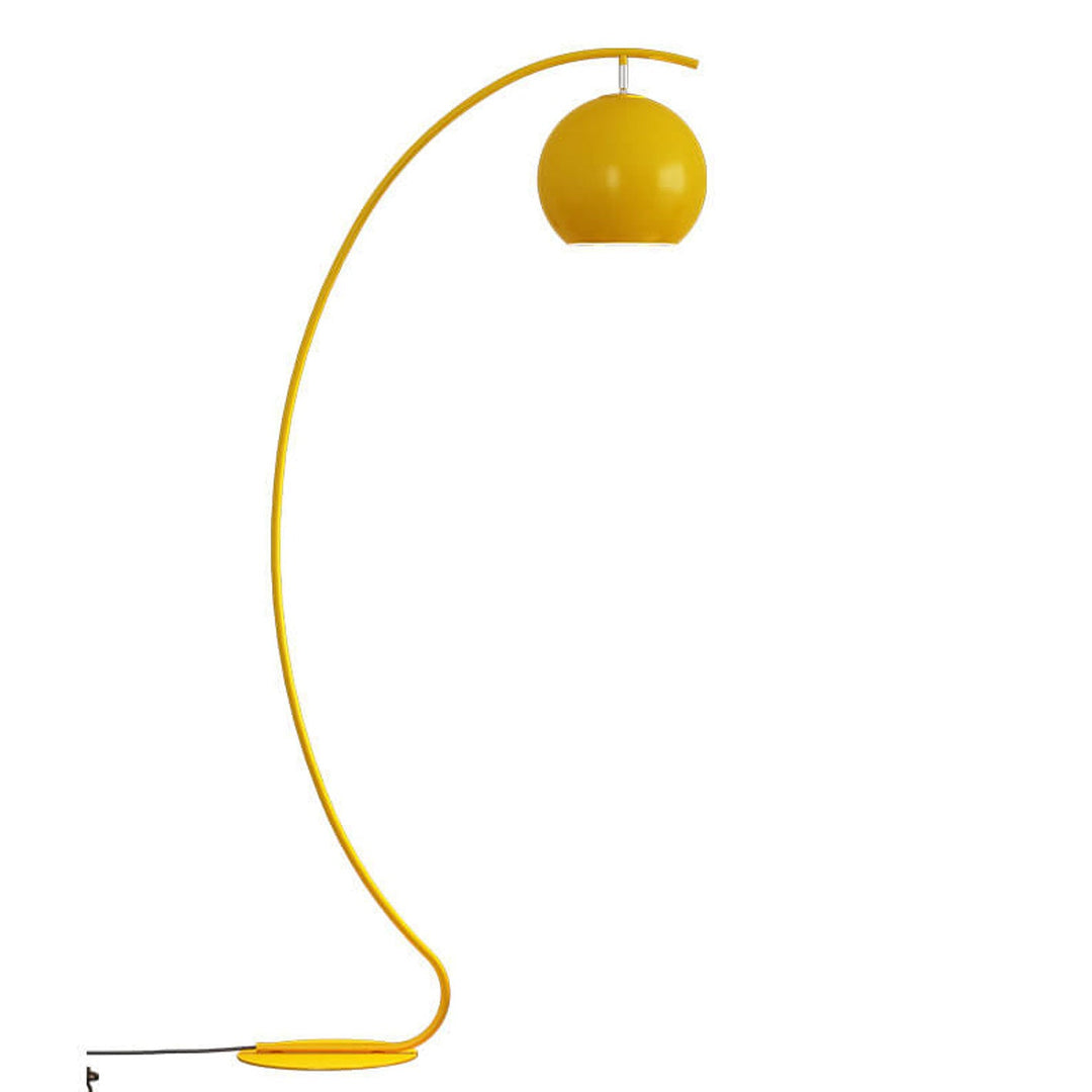 Nordic Minimalist Curved Line Dome 1-Light Standing Floor Lamp