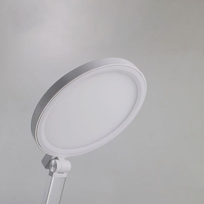 Moderne, schlichte, faltbare kabellose Lade-Touch-LED-Schreibtischlampe aus Aluminium für das Studium 