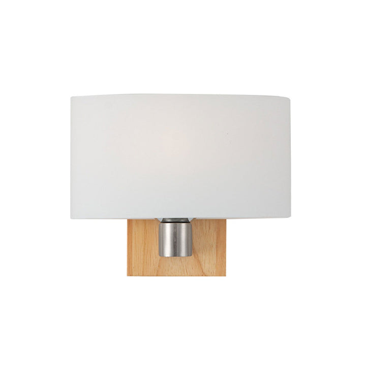 Nordische minimalistische Massivholz-Glas-Wandleuchte mit 1 Licht 