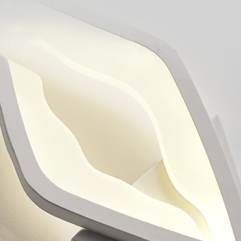 Applique Murale LED Design Flamme Créative en Acrylique Moderne 