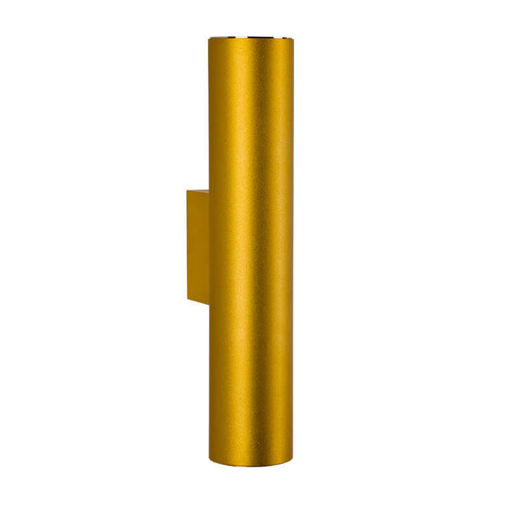 Modern Minimalist Round Aluminum Cylindrical 2-Light Wall Sconce Lamp For Bedroom