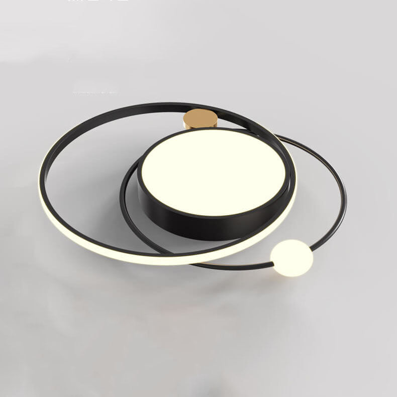 Plafonnier LED rond nordique à montage encastré 
