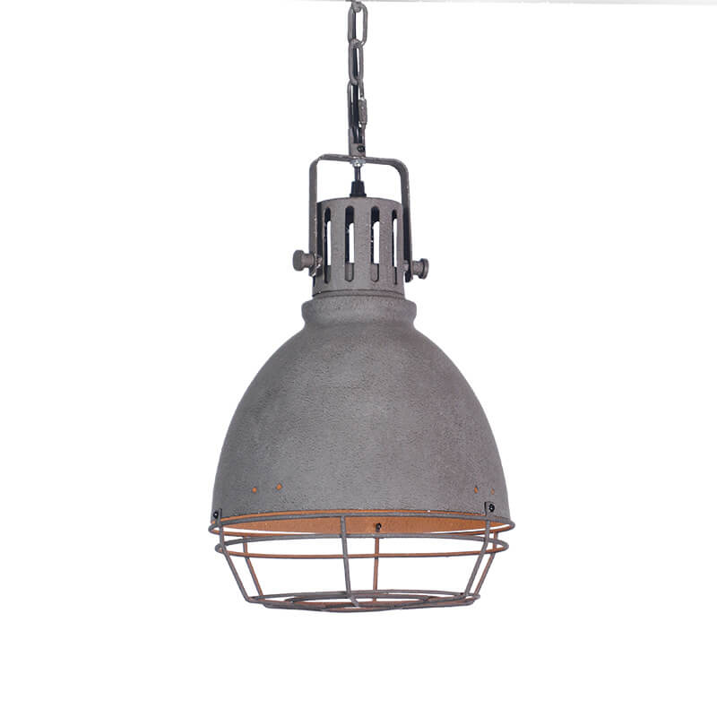 Retro Industrielle Antike Ältere Metall 1 Licht Schalenförmige Pendelleuchte 