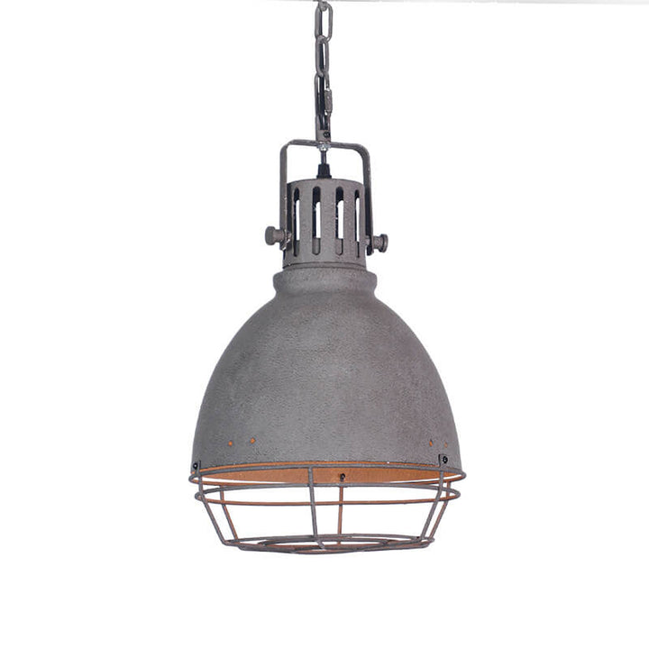 Retro Industrielle Antike Ältere Metall 1 Licht Schalenförmige Pendelleuchte 