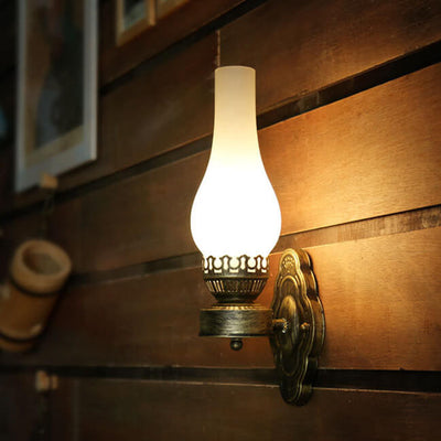 Retro Kerosene 1-Light Wall Sconce Lamps