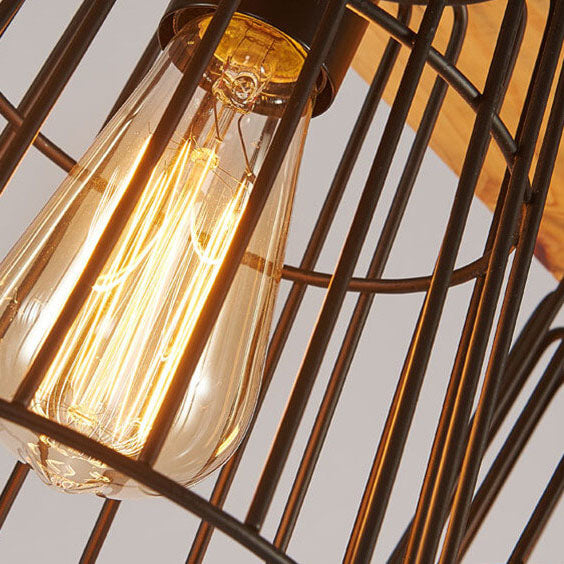 Industrielle 5-Licht Metallfass-Kronleuchter 