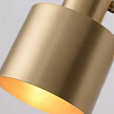 Postmodern All Copper 1-Light Rotatable Wall Sconce Lamps