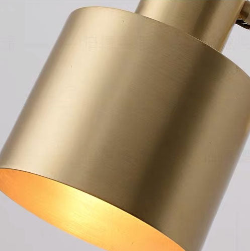 Postmodern All Copper 1-Light Rotatable Wall Sconce Lamps